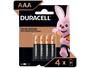 Imagem de Pilha AAA Palito Alcalina 4 Unidades - Duracell