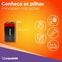 Imagem de Pilha Alcalina 9V Avant Bateria 9 Volts 6LR61 6F22 1 unidade