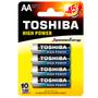 Imagem de Pilha Alcalina AA Toshiba LR6GCP, Blister C/ 4 Unidades, 1.5V - 72449