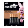 Imagem de Pilha Alcalina AAA 4 Unidades Duracell