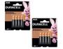 Imagem de Pilha Alcalina AAA Duracell 4 Unidades Kit com 2 - Total 8 Pilhas - MN2400B4