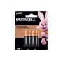 Imagem de Pilha Alcalina AAA Duracell Blister com 4 Pilhas