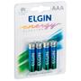 Imagem de Pilha Alcalina AAA Elgin Com 4 Unidades