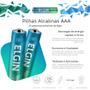 Imagem de Pilha Alcalina AAA Elgin Com 4 Unidades
