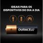 Imagem de Pilha Alcalina AAA Palito Duracell Com 4 Unidades