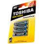 Imagem de Pilha Alcalina AAA Toshiba LR03GCP, Blister C/ 4 Unidades, 1.5V