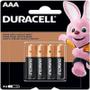 Imagem de Pilha Alcalina Palito AAA 04und Duracell