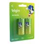 Imagem de Pilha Alcalina Sonic Elgin 1.5V Tipo C com 2 unidades