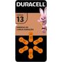 Imagem de Pilha Auditiva Nº 13 Duracell Com 6 Unidades