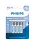 Imagem de Pilha Comum Power Alkaline Palito 1,5V AAA com 4UN - Philips