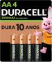 Imagem de Pilha duracell aa pequena com 4 unidades