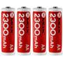 Imagem de Pilha Mox AA Recarregavel 2300MAH MOB4AA23 (4 Unidades)