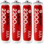 Imagem de Pilha Mox AAA Recarregavel 2300MAH MOB4AAA23 (4 Unidades)