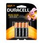 Imagem de Pilha Palito AAA com 4 Unidades Duracell