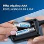 Imagem de Pilha Palito Philips AAA Alcalina 16 Unidades para Controle Remoto Controle de Carinho Mouse sem fio Teclado ETCS