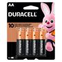 Imagem de Pilha Pequena AA Alcalina com 8 unidades - Duracell