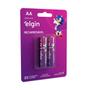 Imagem de Pilha Recarregável AA Palito Pequeno 2700mah Elgin Blister Cartela Com 2 Unidades Durável