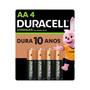 Imagem de Pilha Recarregável AA Pequena Duracell Com 4 Unidades