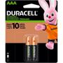 Imagem de Pilha Recarregável AAA Duracell DX2400 - 900mAh - com 2 unidades