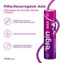 Imagem de Pilha Recarregável Aaa Palito 900mah Elgin Blister C/2 Unid