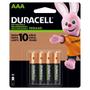 Imagem de Pilha Recarregavel Duracell AAA 900 Mah - 4 Unidades