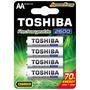 Imagem de Pilha Recarregável Toshiba AA 1,2V 2600mAh TNH6GAE (Cartela 4 un.)