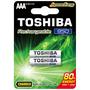 Imagem de Pilha Recarregável Toshiba AAA 1.2V 950mAh TN3GAE (Cartela 2 Un.)