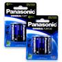 Imagem de Pilha Zinco C Panasonic Bateria Carvão Média LR14 kit 4 unidades