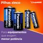 Imagem de Pilha Zinco C Panasonic Bateria Carvão Média LR14 kit 4 unidades