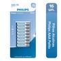 Imagem de Pilhas alcalinas aaa blister com 16 unidades lr03p16b/59 - PHILIPS