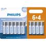 Imagem de Pilhas Alcalinas Philips AA Pequena Cartela Com 10 Unidades