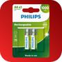 Imagem de Pilhas Recarregáveis Philips AA Pequena 1000mAh 2 Unidades