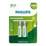 Imagem de Pilhas Recarregáveis Philips AA Pequena 1000mAh 2 Unidades