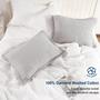 Imagem de Pillow Shams PHF Ruffle Waffle 100% algodão, pacote padrão com 2 unidades