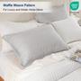 Imagem de Pillow Shams PHF Ruffle Waffle 100% algodão, pacote padrão com 2 unidades