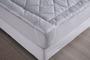 Imagem de Pillow top cama de casal queen 100% algodão 200 fios dupla face cor branca anti-alergico