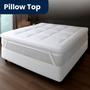 Imagem de Pillow Top Casal Manta Acrílica Siliconada 138x188cm Extra Macio Protetor de Colchão Conforto Hotel Premium
