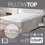 Imagem de Pillow top casal trisoft cama 1,40x1,90x30 protetor toque suave lavável confortavel