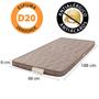 Imagem de Pillow Top de Colchonete de Espuma D20 Solteiro Antialérgico 88x188x8cm - BF Colchões