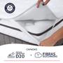 Imagem de Pillow Top King de Espuma D20 Percal 180 Fios Algodão Hipoalergênico com Elástico 193x203cm BF Colchões