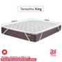 Imagem de Pillow Top King de Espuma D20 Percal 180 Fios Algodão Hipoalergênico com Elástico 193x203cm BF Colchões