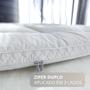 Imagem de Pillow Top King Size Bernadete Protetor Nuvem Colchão 188 x158x5cm Antialérgico PREMIUM Alto Padrão Tecido Nobre Macio