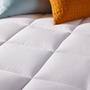 Imagem de Pillow Top Queen 100% Fibra Siliconada 1600G/M² - Tecido Percal Algodão - Muito mais Conforto