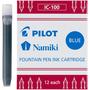 Imagem de PILOT Namiki IC100 Caneta Tinteiro Tinteiro Cartuchos, Azul, 12-P