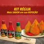 Imagem de Pimenta Bahia Premium Carolina Reaper Mais Forte do Mundo na Escala Scoville Ervas Finas e Tradicional Kit Régua 3 Molhos 80ml