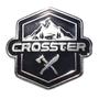 Imagem de Pin Crosster Preto Em Metal Esmaltado Com Fecho Em Silicone