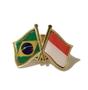 Imagem de Pin Da Bandeira Do Brasil X Indonésia