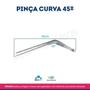 Imagem de Pinça 45º Forceps Curva Aquavitro 20Cm Aquário Plantado