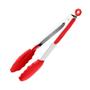 Imagem de Pinça Pegador Multiuso Silicone Vermelho 26cm Cozinha