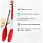 Imagem de Pinça Pegador Premium Em Silicone E Inox 28 Cm Confere Muita